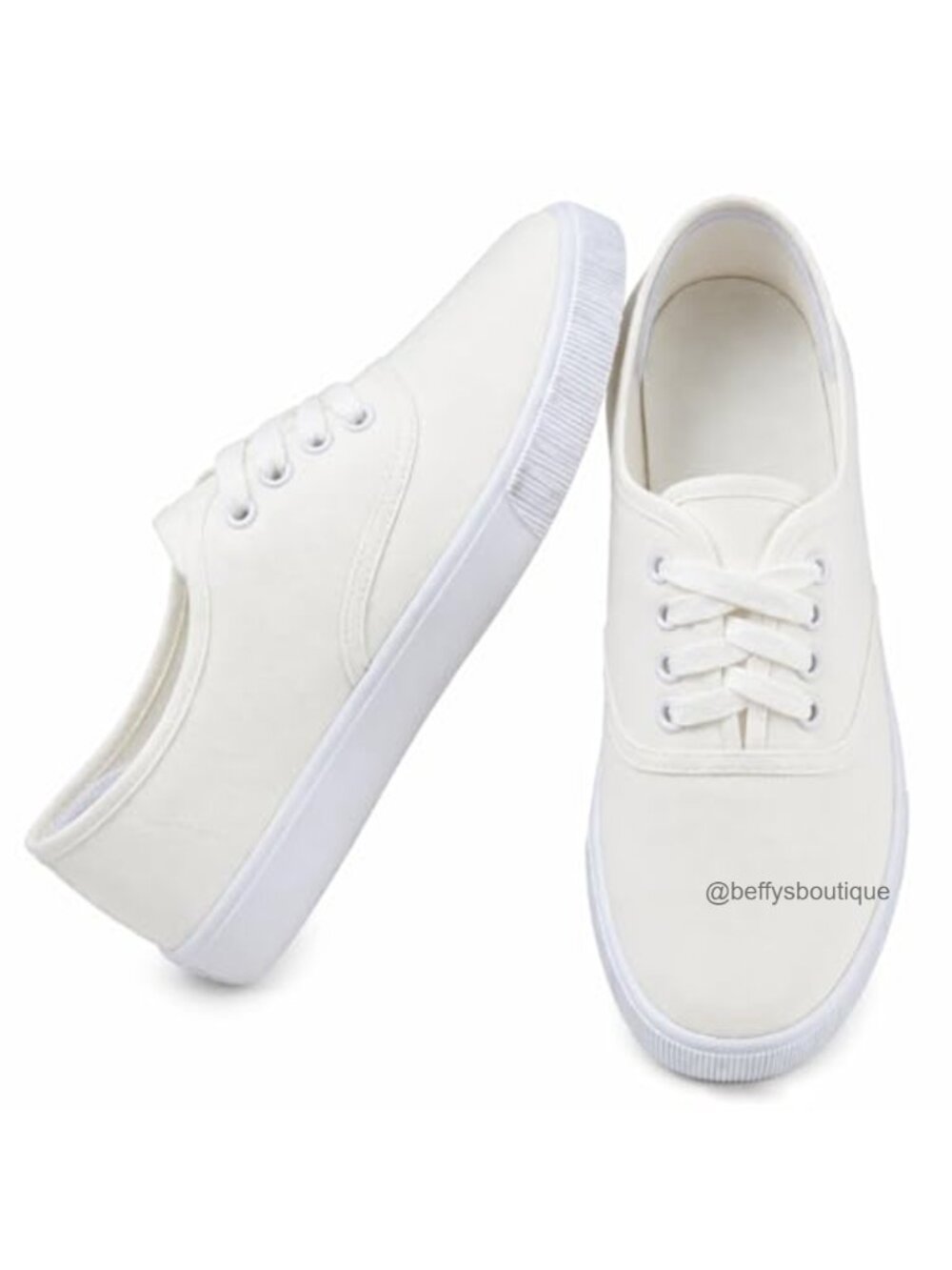 Womens Canvas Sneakers Lace Up Low Top Casual Walking Shoes